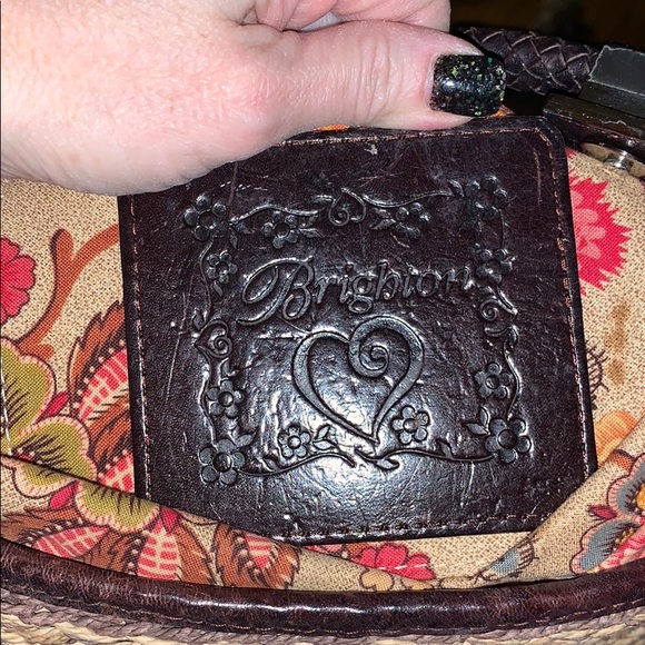 Brighton straw bag purse 9x10.5 - Picture 7 of 11